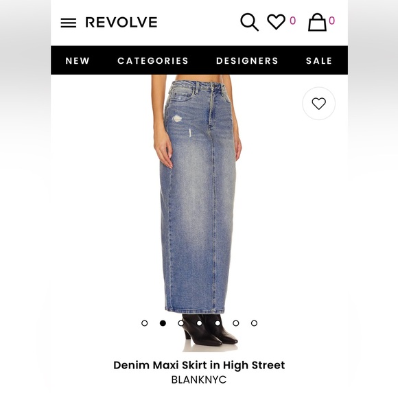 BLANKNYC Denim Maxi Skirt in High Street - Picture 5 of 16